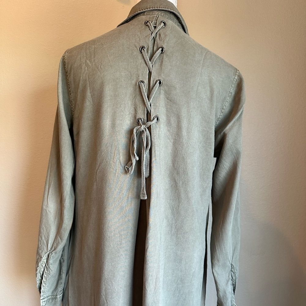 Anthropologie Cloth & Stone Farryn Button Up Shirt Dress - Picture 4 of 10